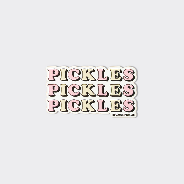 Pickles on Pickles Sticker