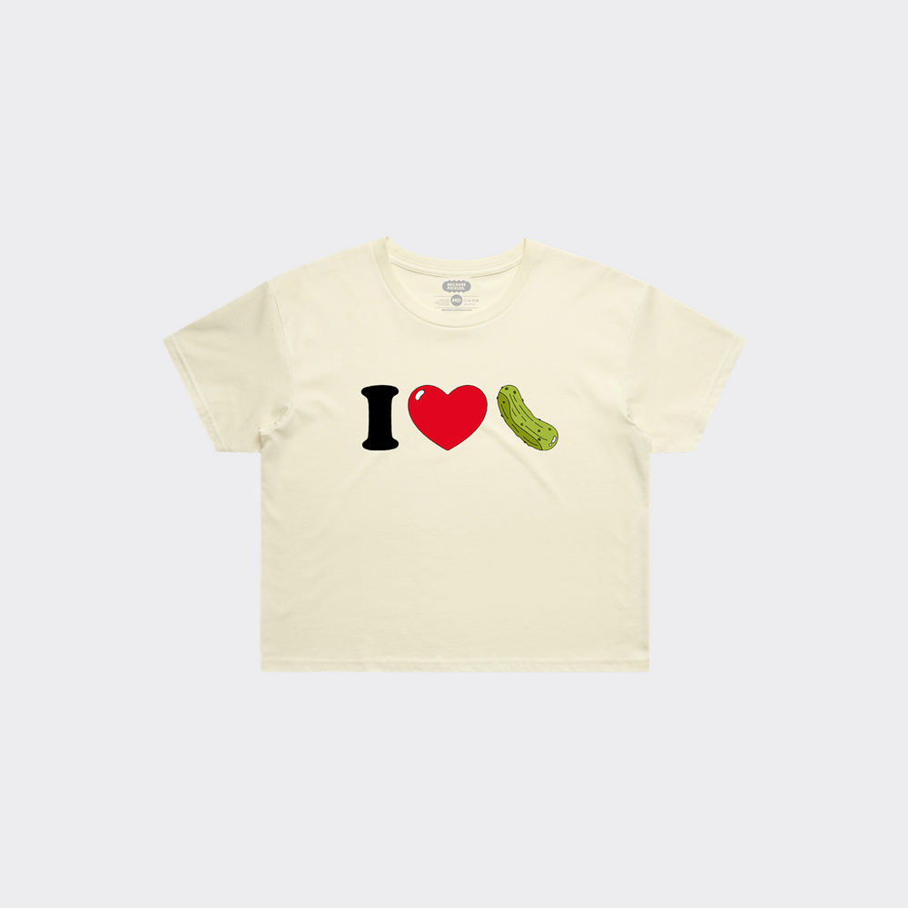 I Heart Pickles Crop Top