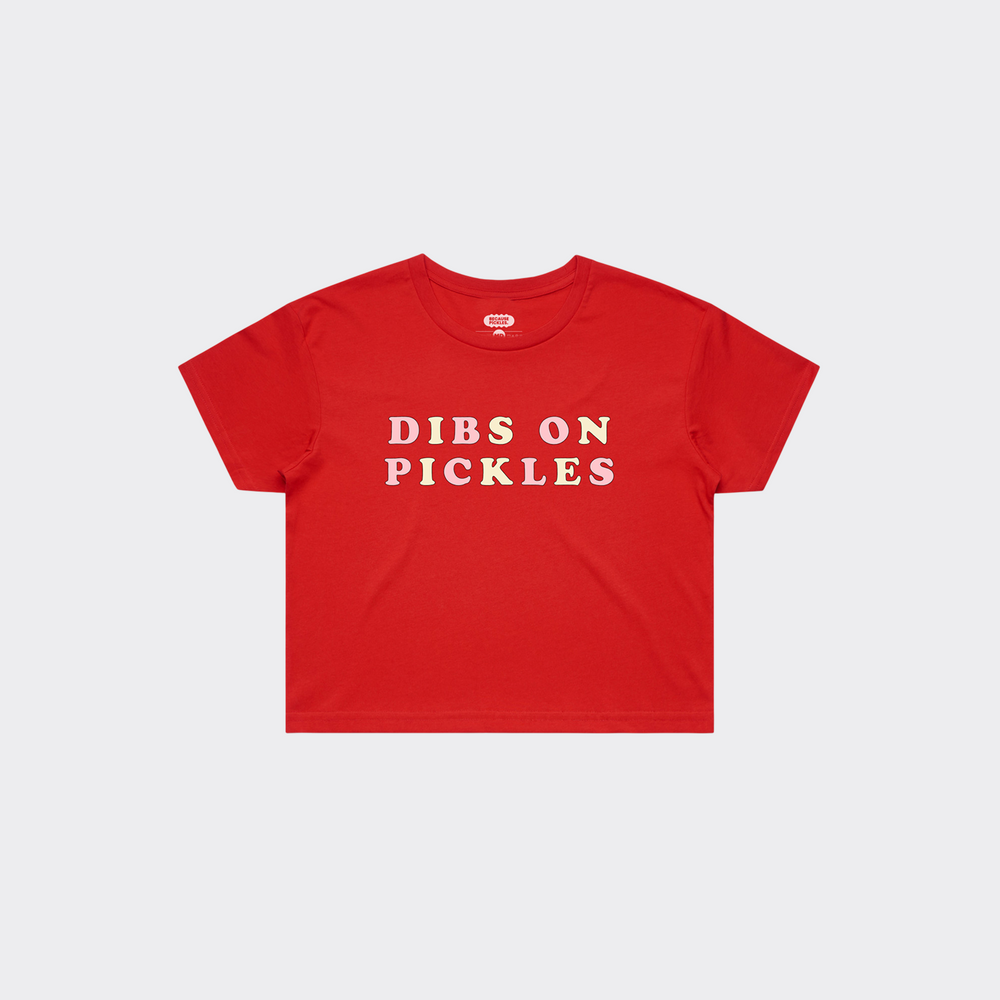 Dibs on Pickles Crop Top