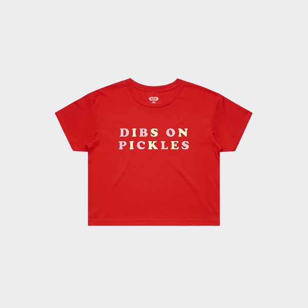 Dibs on Pickles Crop Top