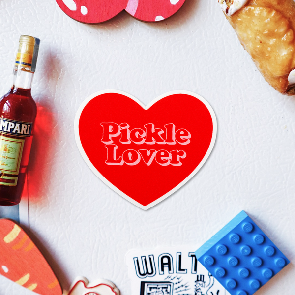 Pickle Lover Heart Magnet