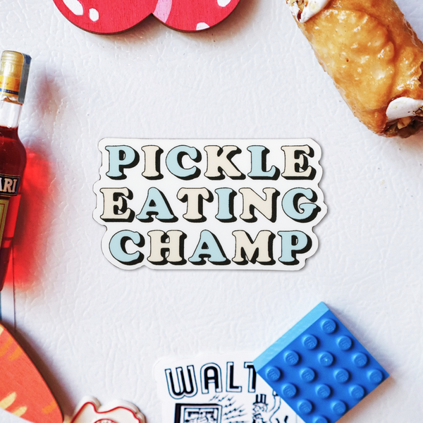 Pickle Eating Champ Magnet