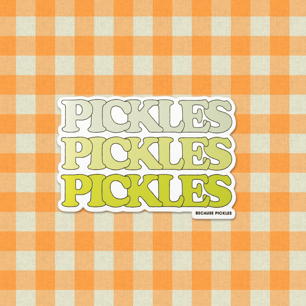 Pickles on Pickles Sticker