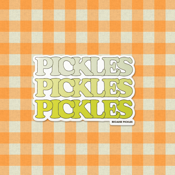 Pickles on Pickles Sticker