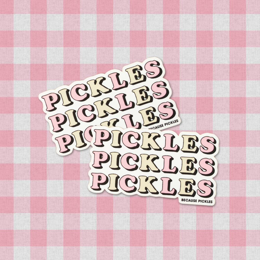 Pickles on Pickles Sticker