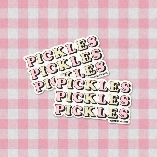 Pickles on Pickles Sticker