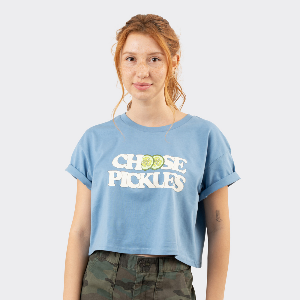 Choose Pickles Crop Top