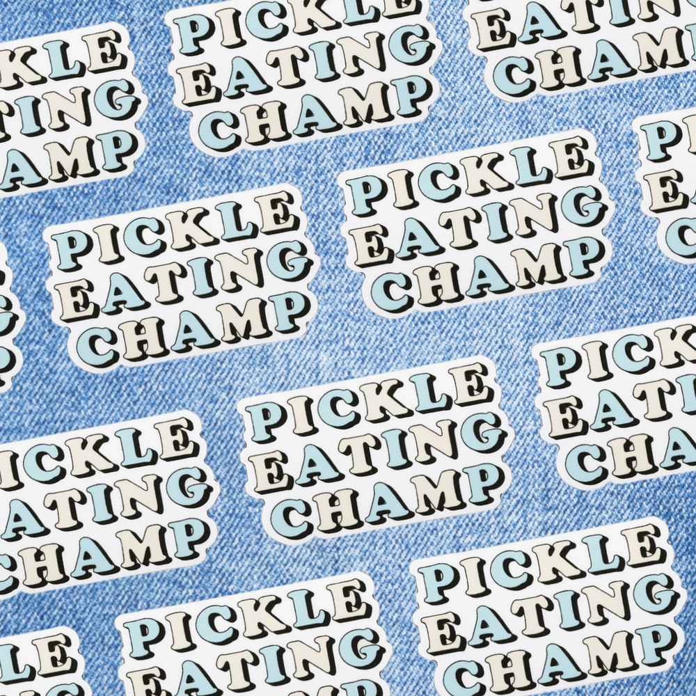 Pickle Eating Champ Magnet