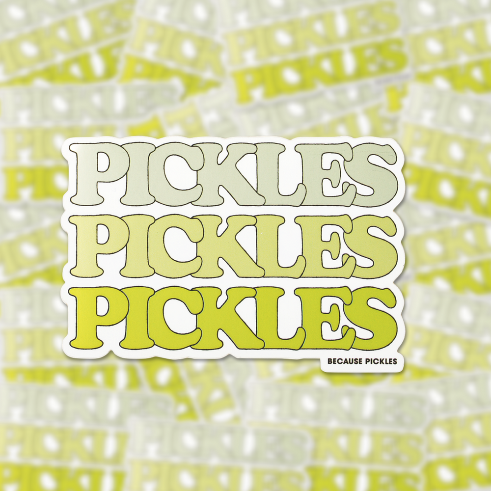 Pickles on Pickles Sticker