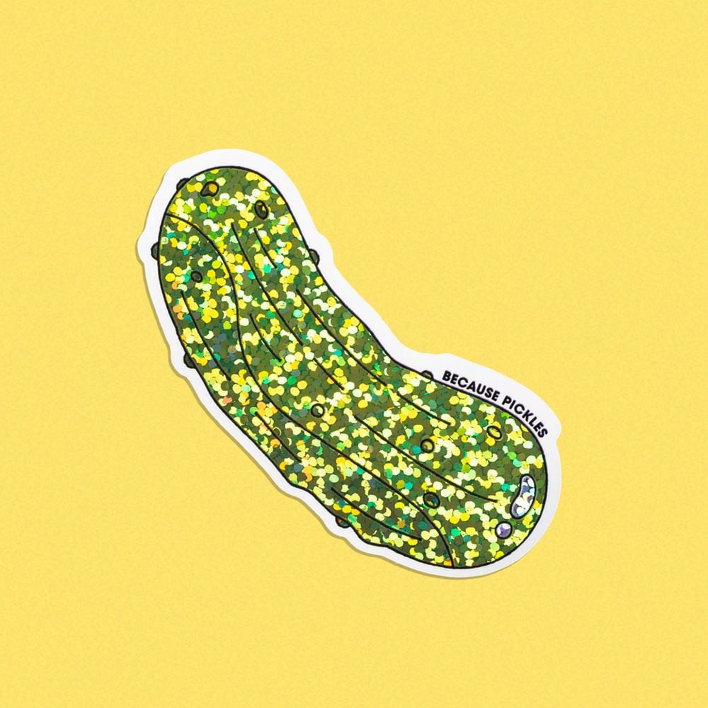 Glitter Pickle Sticker