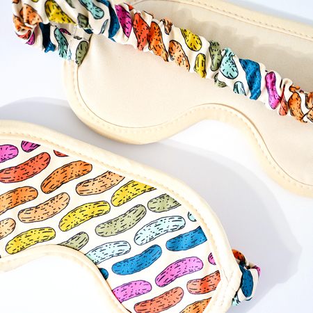 Color Pop Pickles Sleep Eye Mask - Doodle by Meg x BP