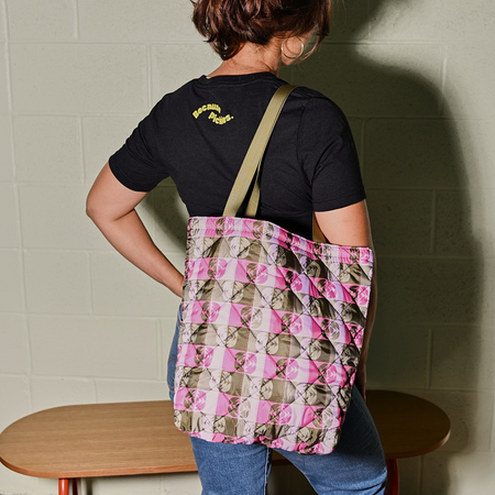 Pink Cabbage Everyday Puffer Tote - Future Friends x BP