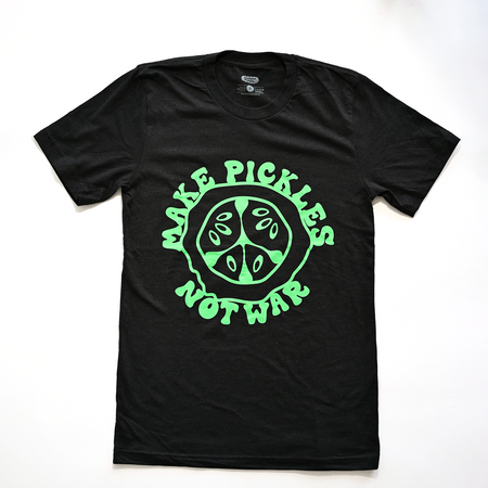 Make Pickles Not War Comfy Tee