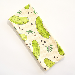 Cream Dill Pickle Kitchen Towel - mnnfrr x BP