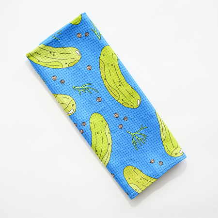 Blue Dill Pickle Kitchen Towel - mnnfrr x BP